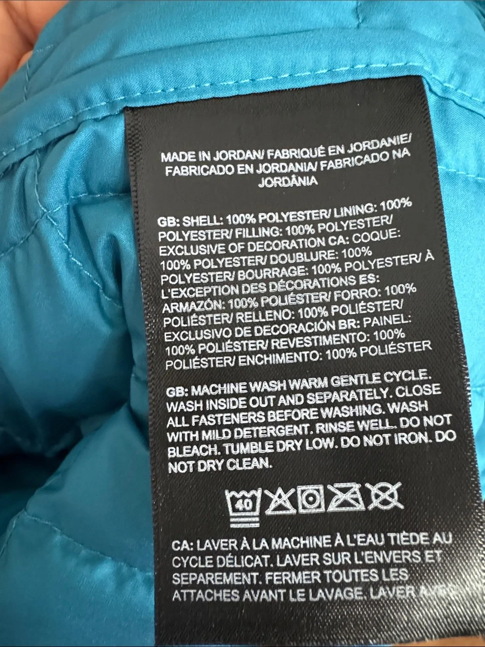 The North Face Mens Thermal Insulated Jacket Digital Steel Blue Travel .